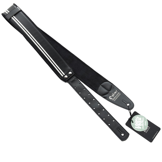 Image 2 of RIGHT ON! STRAPS MOJO RACE GUITAR STRAP - SKU# RMJR-BLK : Product Type Accessories & Parts : Elderly Instruments