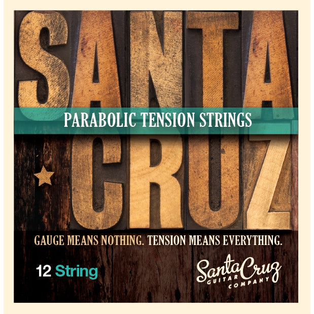 Santa Cruz Parabolic Tension 12-String Acoustic Guitar Strings