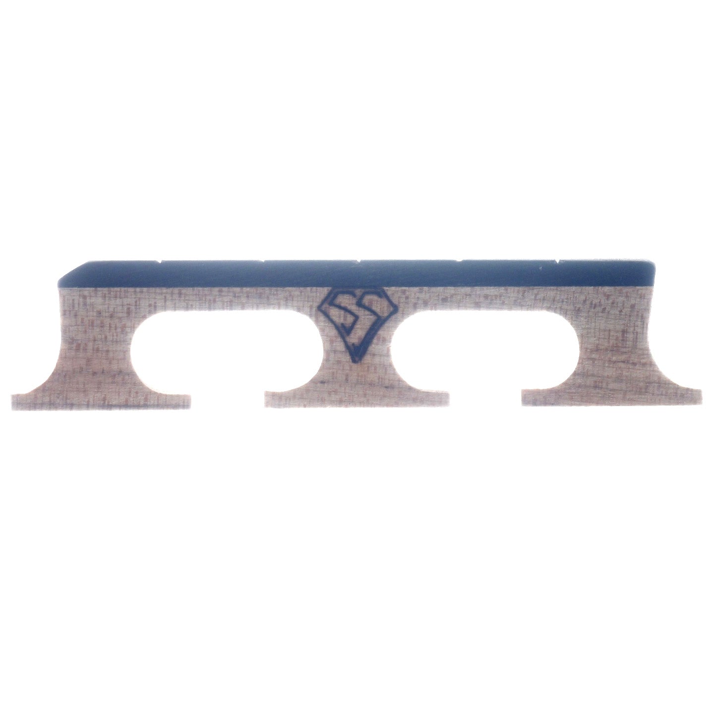 Front of Snuffy Smith New Generation Banjo Bridge, 5/8" High with Standard Spacing
