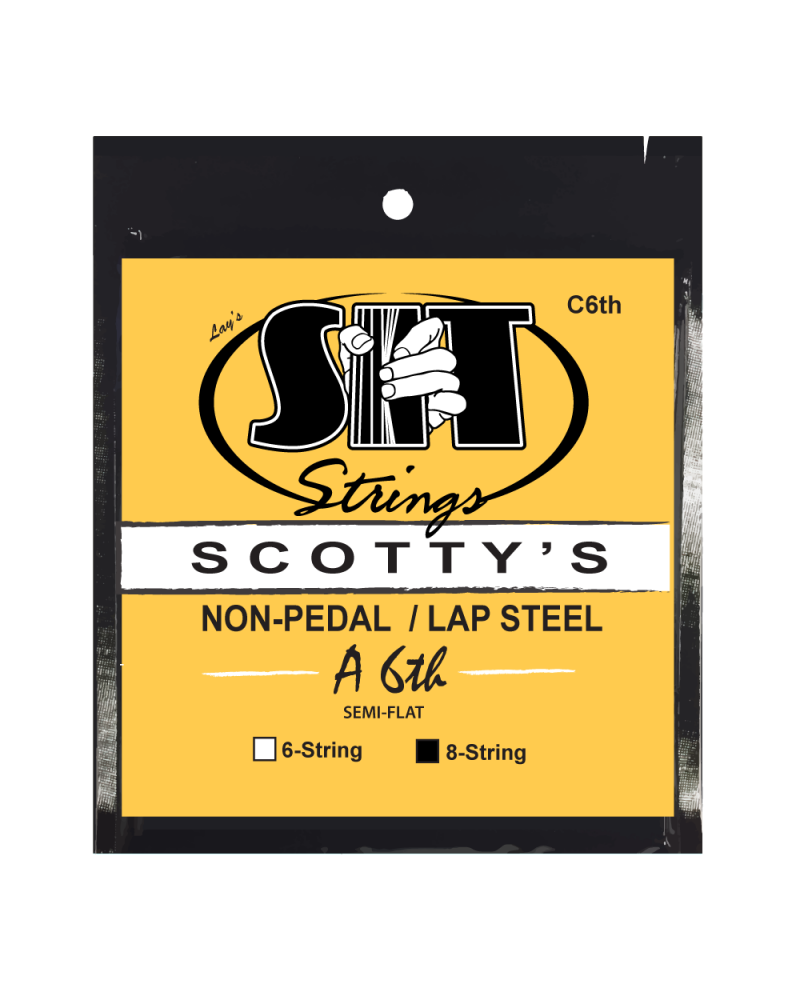 Image 1 of SIT Scotty's Lap Steel A6TH Semi-Flat 8-String Set - SKU# SC8A6TH : Product Type Strings : Elderly Instruments