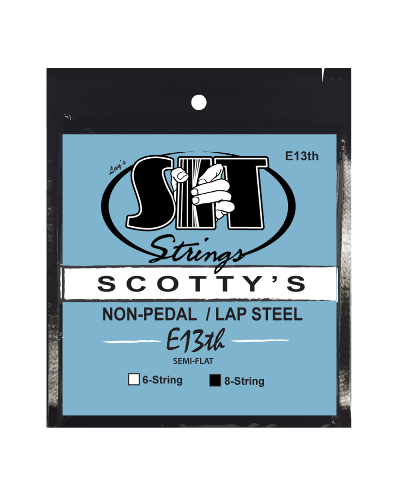 Image 1 of SIT Scotty's Lap Steel E13th Semi-Flat 8-String Set - SKU# SC8E13TH : Product Type Strings : Elderly Instruments