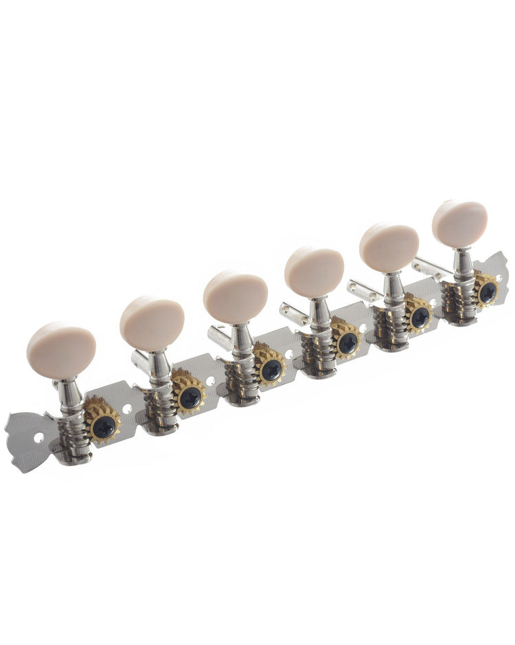 Image 1 of 12 String Tuning Keys 6 On a Strip (Slotted Peghead) - SKU# TK798 : Product Type Accessories & Parts : Elderly Instruments