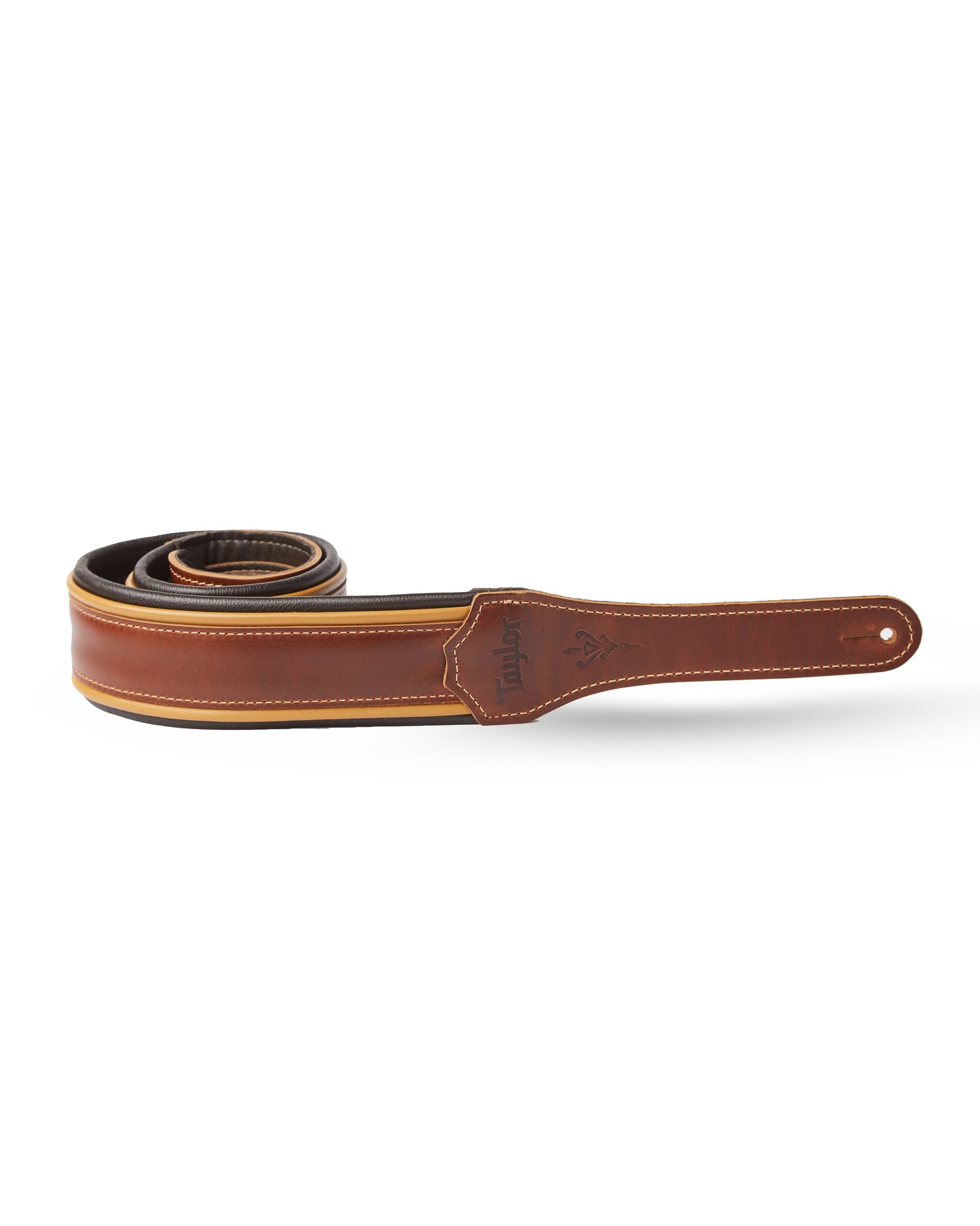 Image 1 of Taylor Century 2.5" Leather Guitar Strap, Brown/Butterscotch/Black - SKU# 5250-03 : Product Type Accessories & Parts : Elderly Instruments