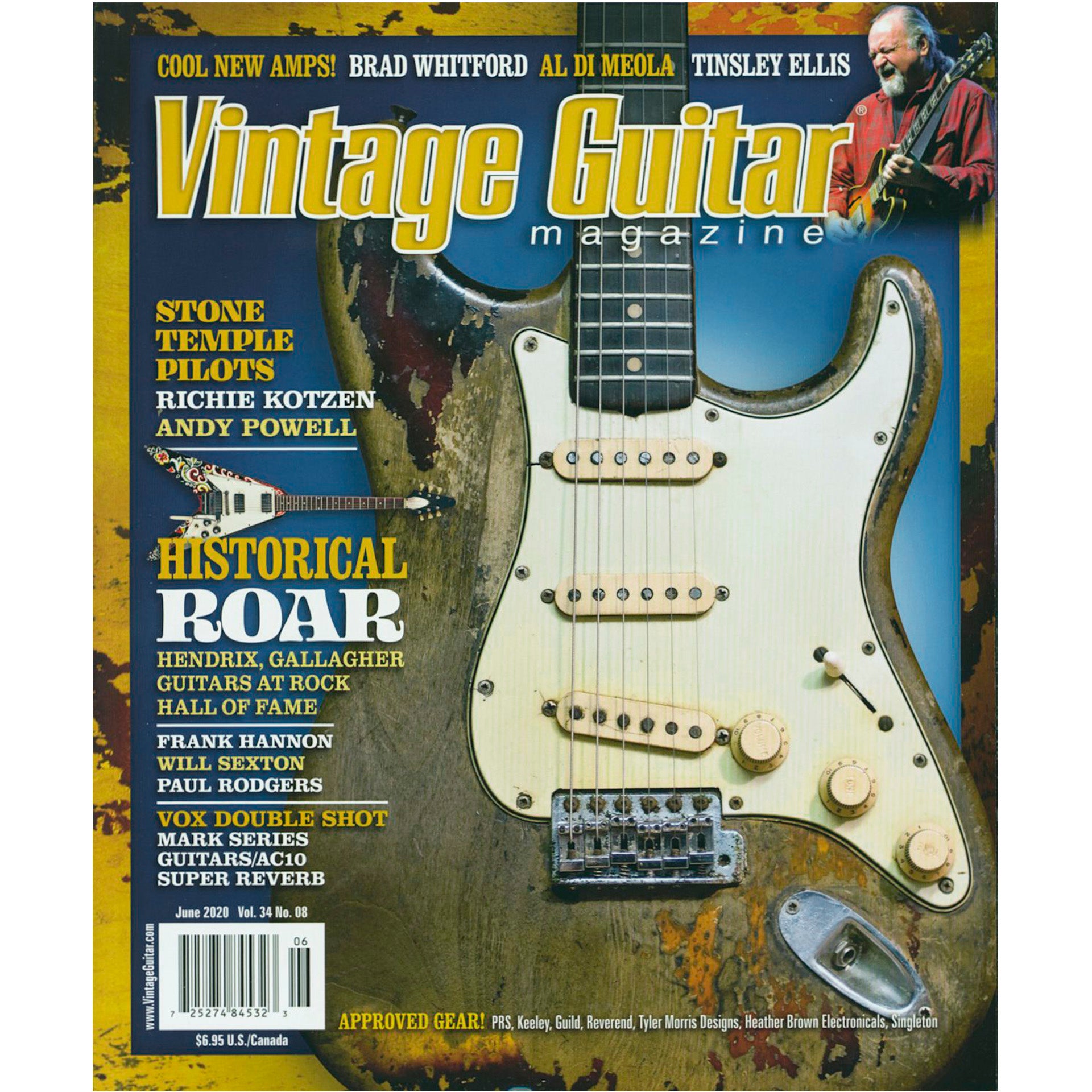 Image 1 of Vintage Guitar Magazine - June 2020 - SKU# VG-202005 : Product Type Media : Elderly Instruments