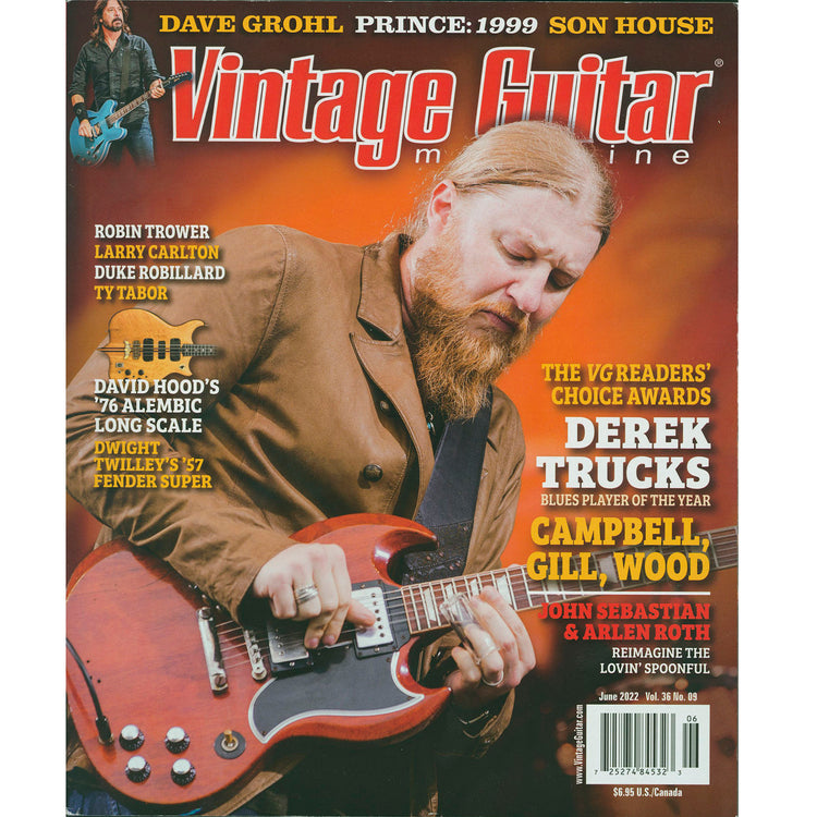 Image 1 of Vintage Guitar Magazine - June 2022- SKU# VG-202206 : Product Type Media : Elderly Instruments