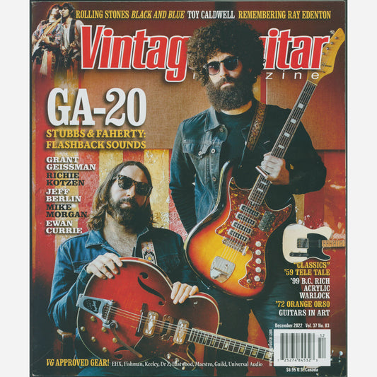 Cover of Vintage Guitar Magazine - December 2022