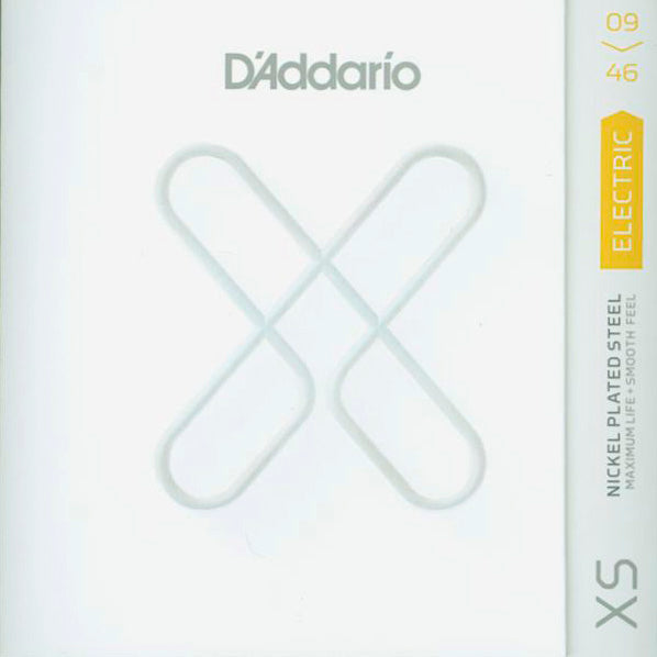 Image 1 of D'Addario XS Super Light Top/Regular Bottom Nickel Plated Electric Guitar Strings- SKU# XSE0946 : Product Type Strings : Elderly Instruments