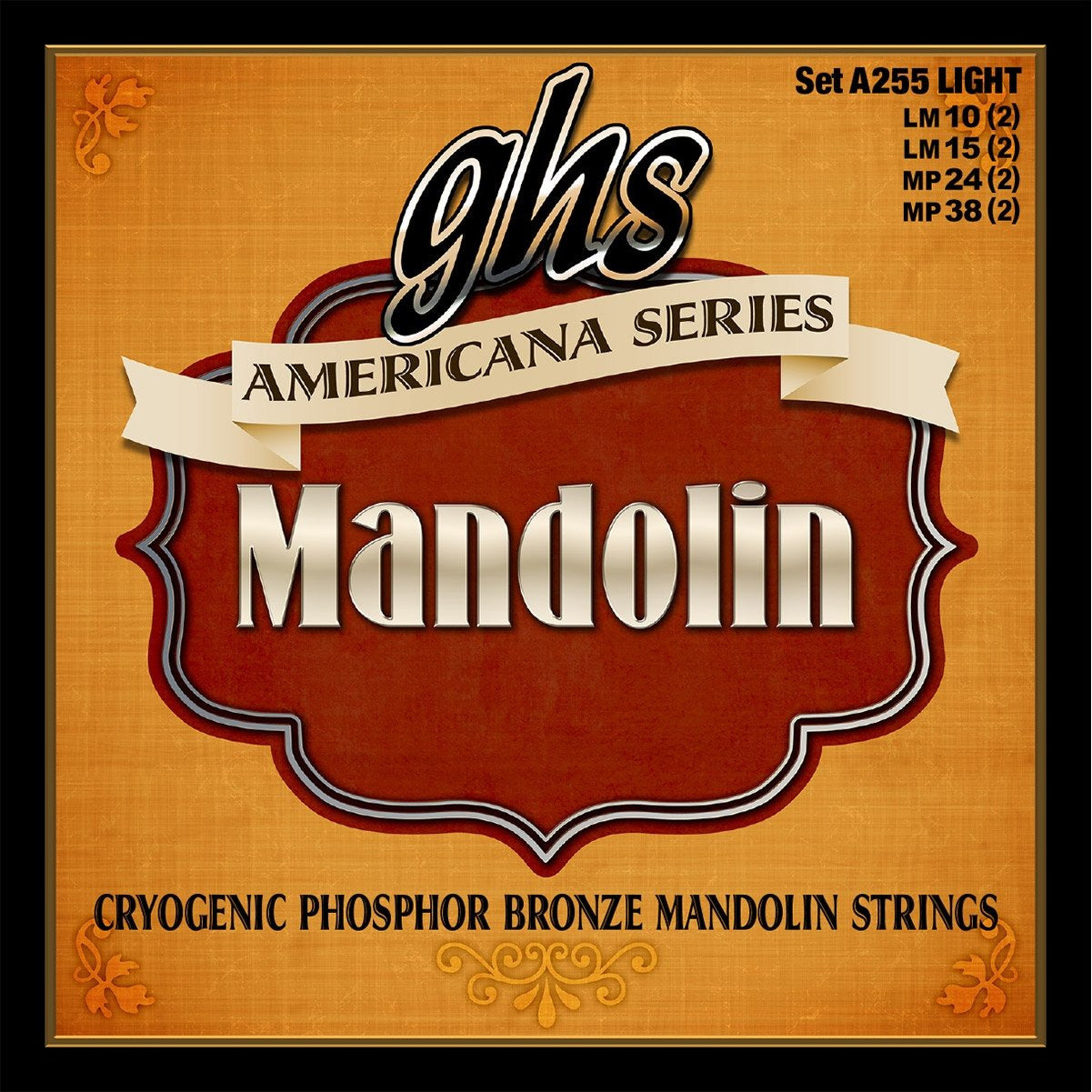 Image 2 of GHS A255 Americana Cryogenic Phosphor Bronze Light Gauge Mandolin Strings - SKU# A255 : Product Type Strings : Elderly Instruments