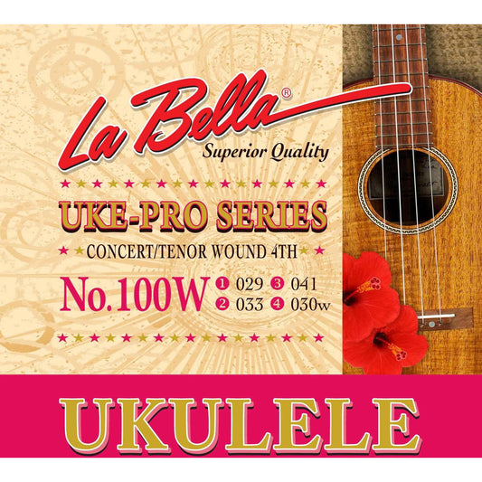 Image 2 of La Bella No. 100W Uke-Pro Series Concert/Tenor Low "G" Ukulele Set - SKU# LB100W : Product Type Strings : Elderly Instruments
