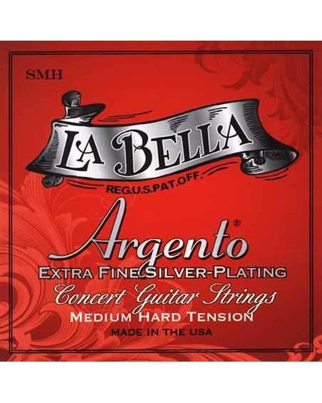 Image 1 of La Bella Argento SMH Medium Hard Tension Extra Fine Silver-Plated Classical Guitar Strings - SKU# ASPHM : Product Type Strings : Elderly Instruments