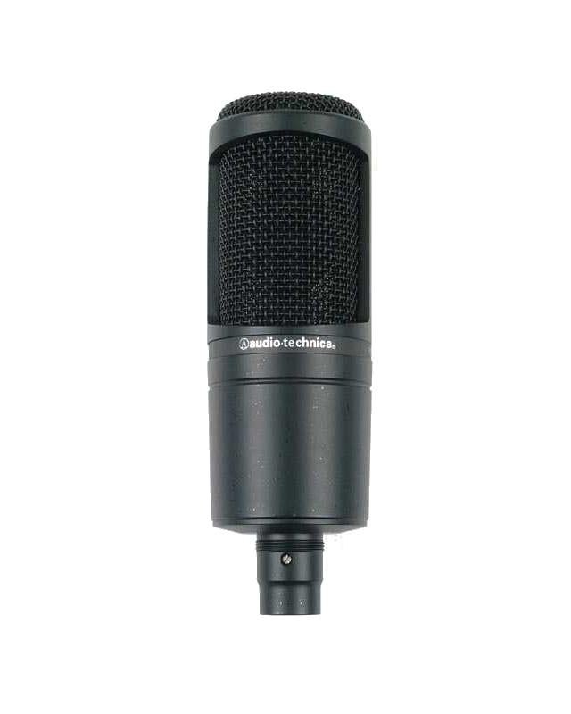 Front of Audio Technica AT2020 Cardioid Condenser Microphone