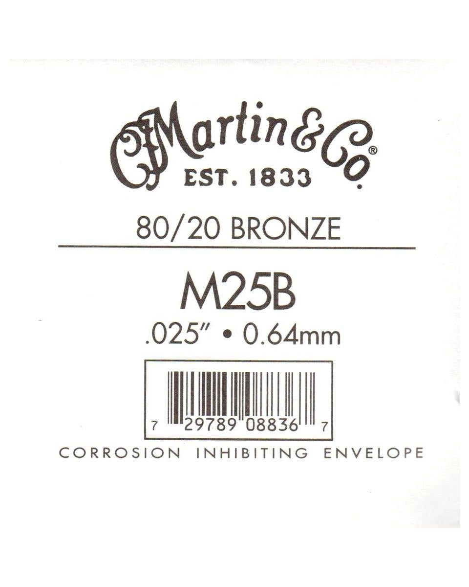Image 1 of Martin Bronze Wound Ball End Single String .025 - SKU# BB025 : Product Type Strings : Elderly Instruments