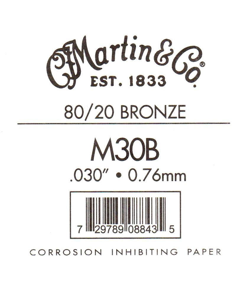 Image 1 of Martin Bronze Wound Ball End Single String .030 - SKU# BB030 : Product Type Strings : Elderly Instruments