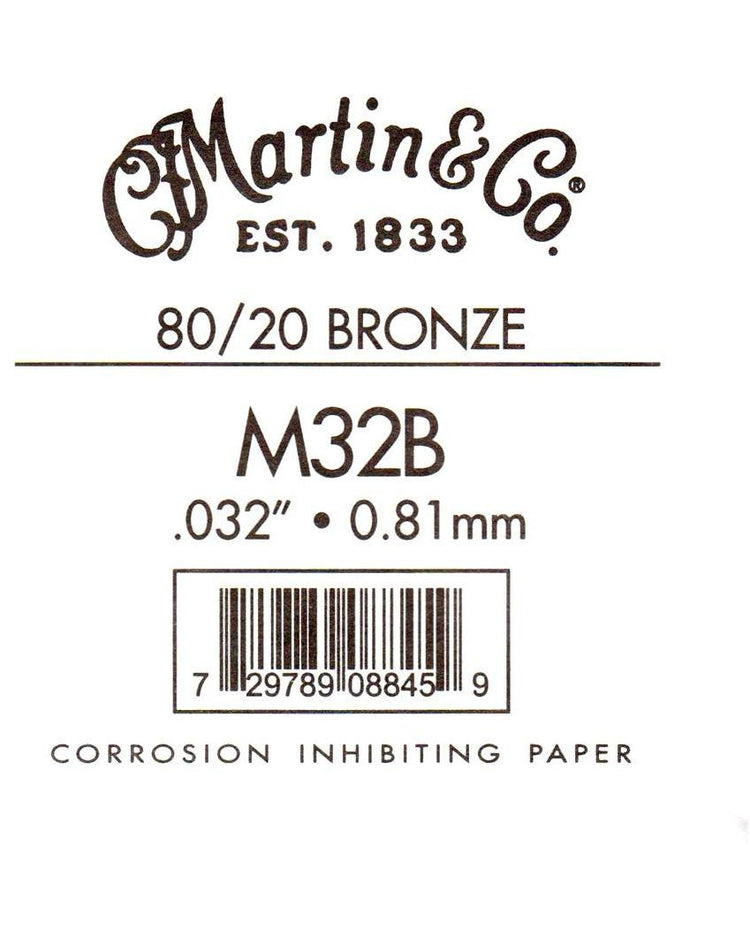 Image 1 of Martin Bronze Wound Ball End Single String .032 - SKU# BB032 : Product Type Strings : Elderly Instruments