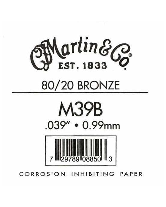 Image 1 of Martin Bronze Wound Ball End Single String .039 - SKU# BB039 : Product Type Strings : Elderly Instruments