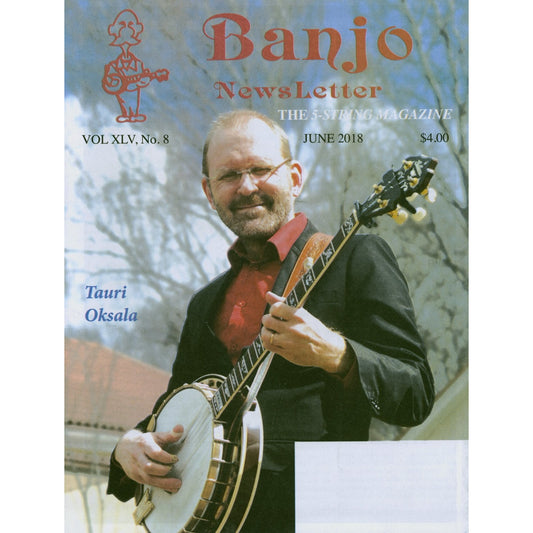 Image 1 of Banjo Newsletter - June 2018 Vol. XLV, No. 8 - SKU# BN-201806 : Product Type Media : Elderly Instruments