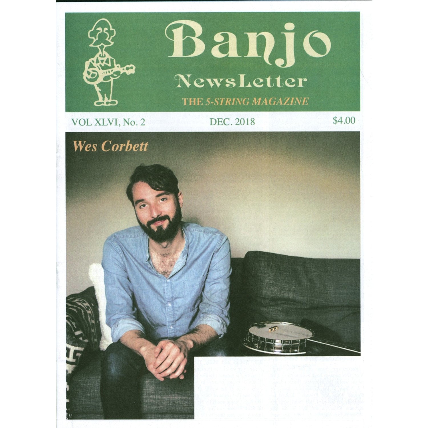 Image 1 of Banjo Newsletter - December 2018 Vol. XLVI, No. 2 - SKU# BN-201812 : Product Type Media : Elderly Instruments