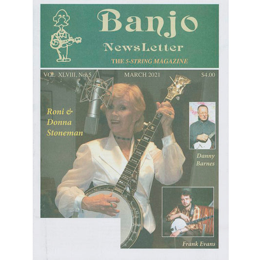 Image 1 of Banjo Newsletter - March 2021 Vol. XLVIII, No. 5 - SKU# BN-202103 : Product Type Media : Elderly Instruments