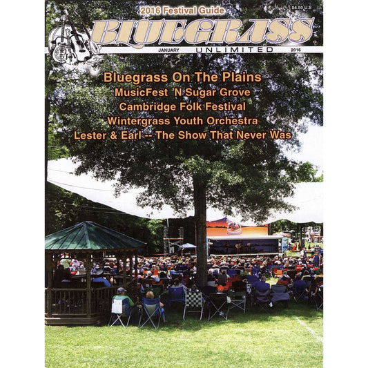 Image 1 of Bluegrass Unlimited January 2016 - SKU# BU-201601 : Product Type Media : Elderly Instruments