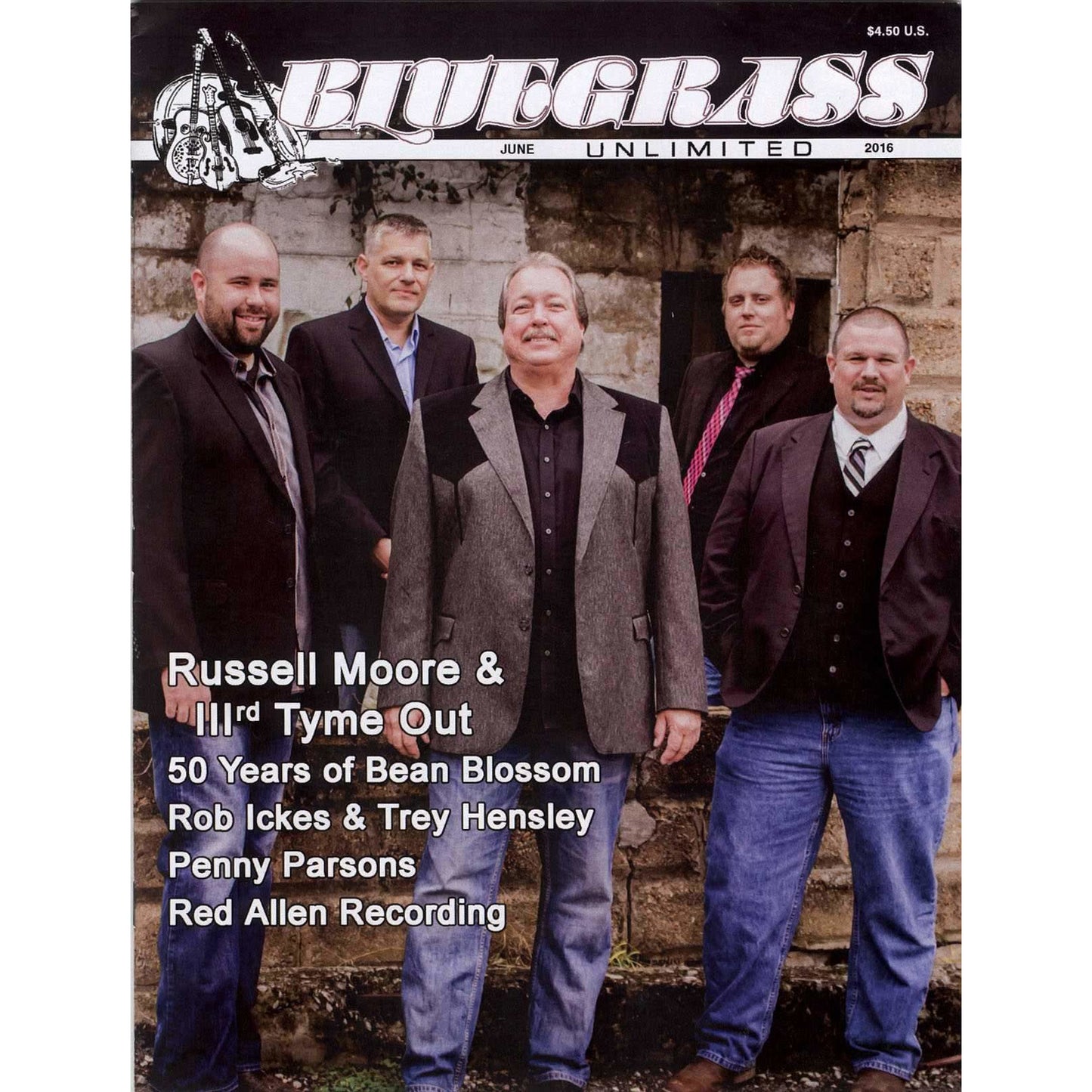 Image 1 of Bluegrass Unlimited June 2016 - SKU# BU-201606 : Product Type Media : Elderly Instruments
