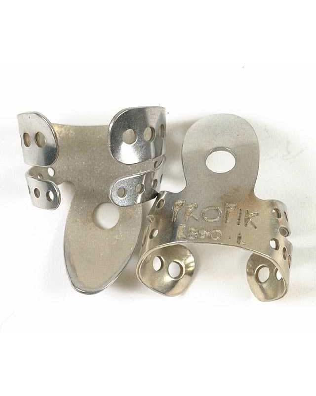 Image 1 of Cobalt Plated Nickel "Reso" Fingerpick (Split Wrap), Large (Pair) - SKU# CB46NLS : Product Type Accessories & Parts : Elderly Instruments