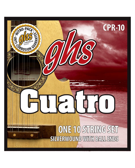 Image 1 of GHS CPR-10 Silverwound 10-String Cuatro Puerto Rico Strings - SKU# CPR10 : Product Type Strings : Elderly Instruments