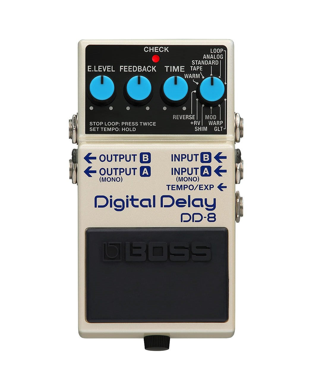 dotted 8th note delay pedal Boss DD-8 Digital Delay Pedal