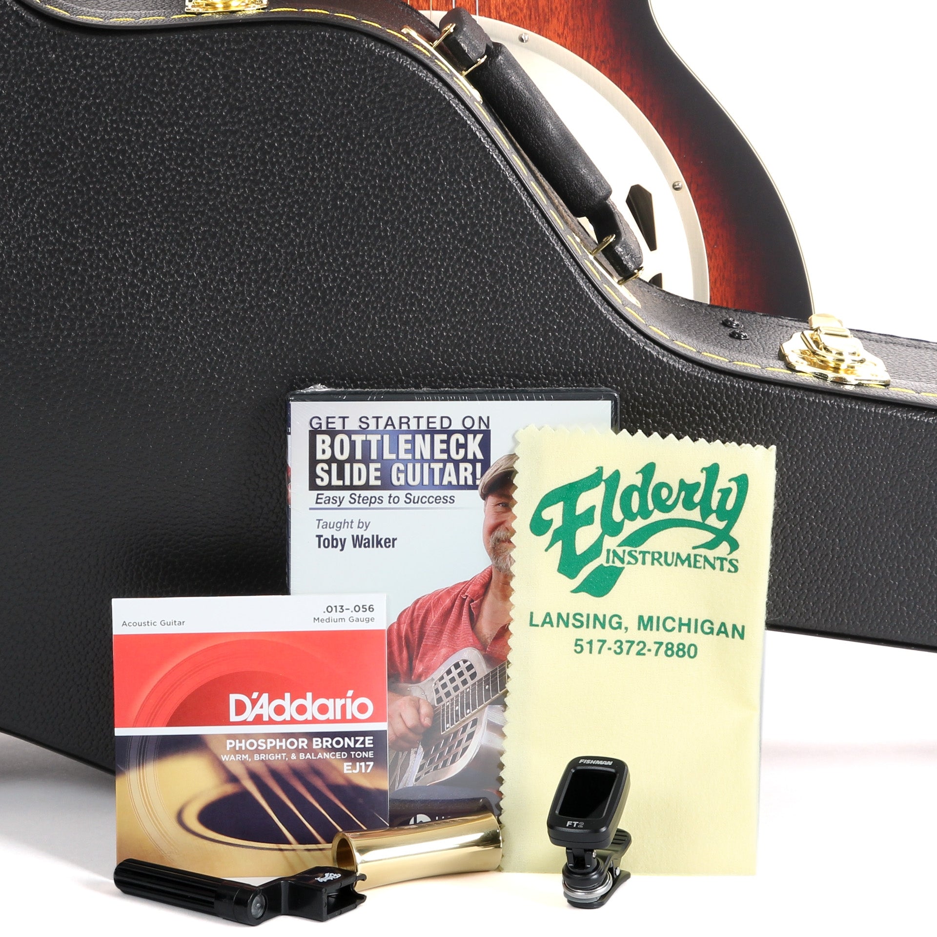 Image 12 of * Elderly Instruments Delta Blues Resonator Guitar Outfit - SKU# DELTA1 : Product Type Resonator & Hawaiian Guitars : Elderly Instruments