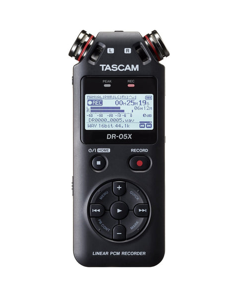 Tascam DR-05X Stereo Handheld Digital Audio Recorder & USB Audio