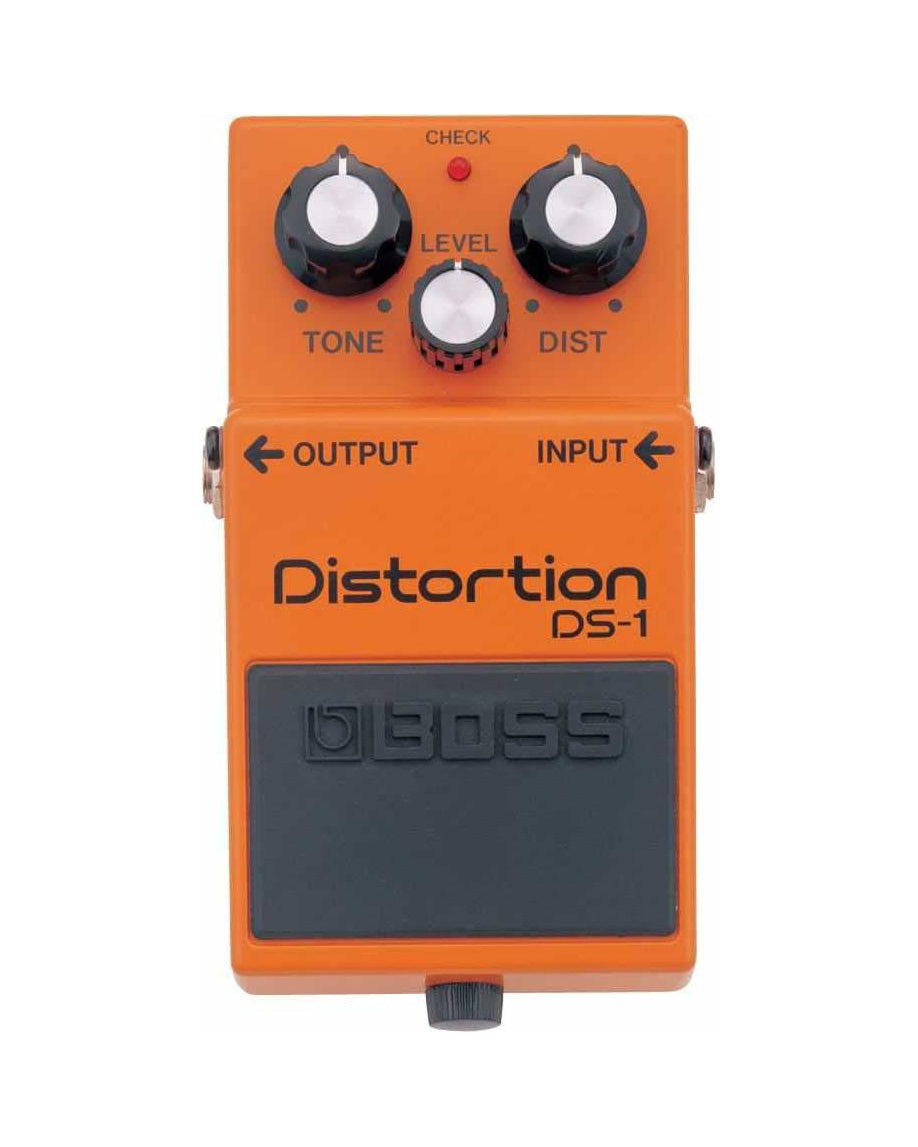 Front of Boss DS-1 Distortion Pedal