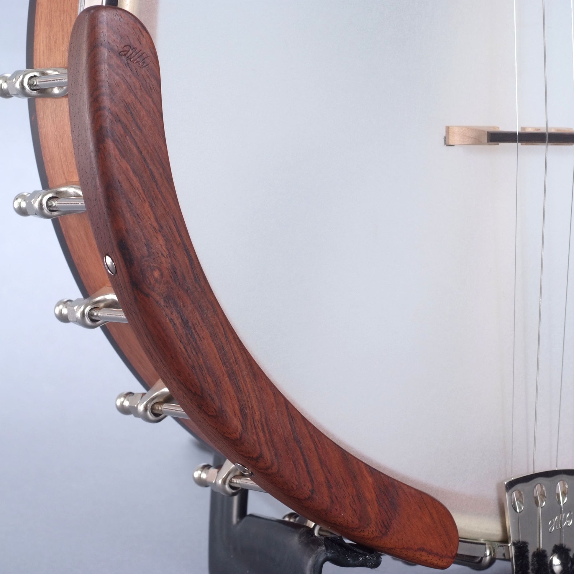 Image 7 of Ome Alpha 12" Openback Banjo & Case, Mahogany - SKU# OMEALPHA-12 : Product Type Open Back Banjos : Elderly Instruments