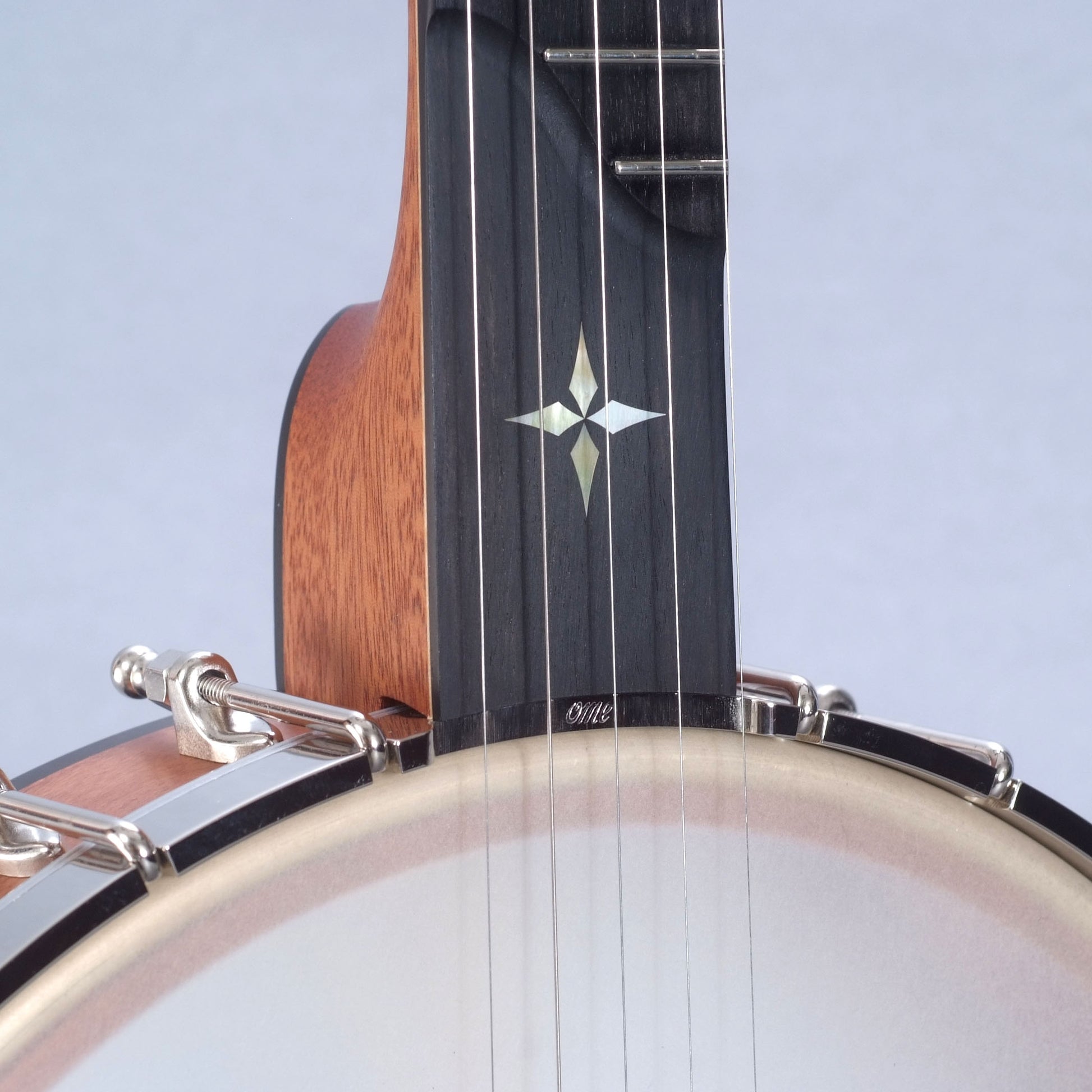 Image 6 of Ome Alpha 12" Openback Banjo & Case, Mahogany - SKU# OMEALPHA-12 : Product Type Open Back Banjos : Elderly Instruments