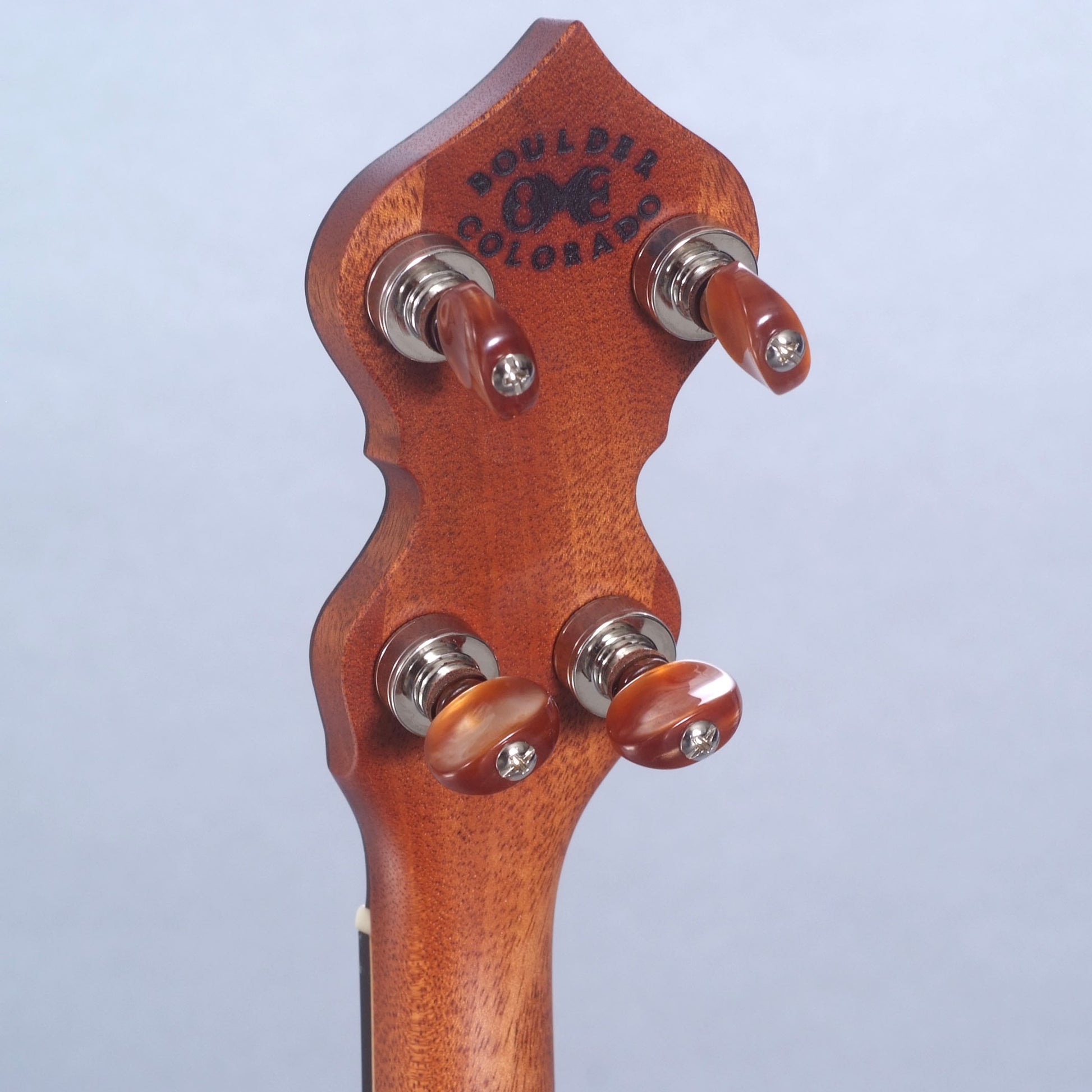 Image 9 of Ome Alpha 12" Openback Banjo & Case, Mahogany - SKU# OMEALPHA-12 : Product Type Open Back Banjos : Elderly Instruments