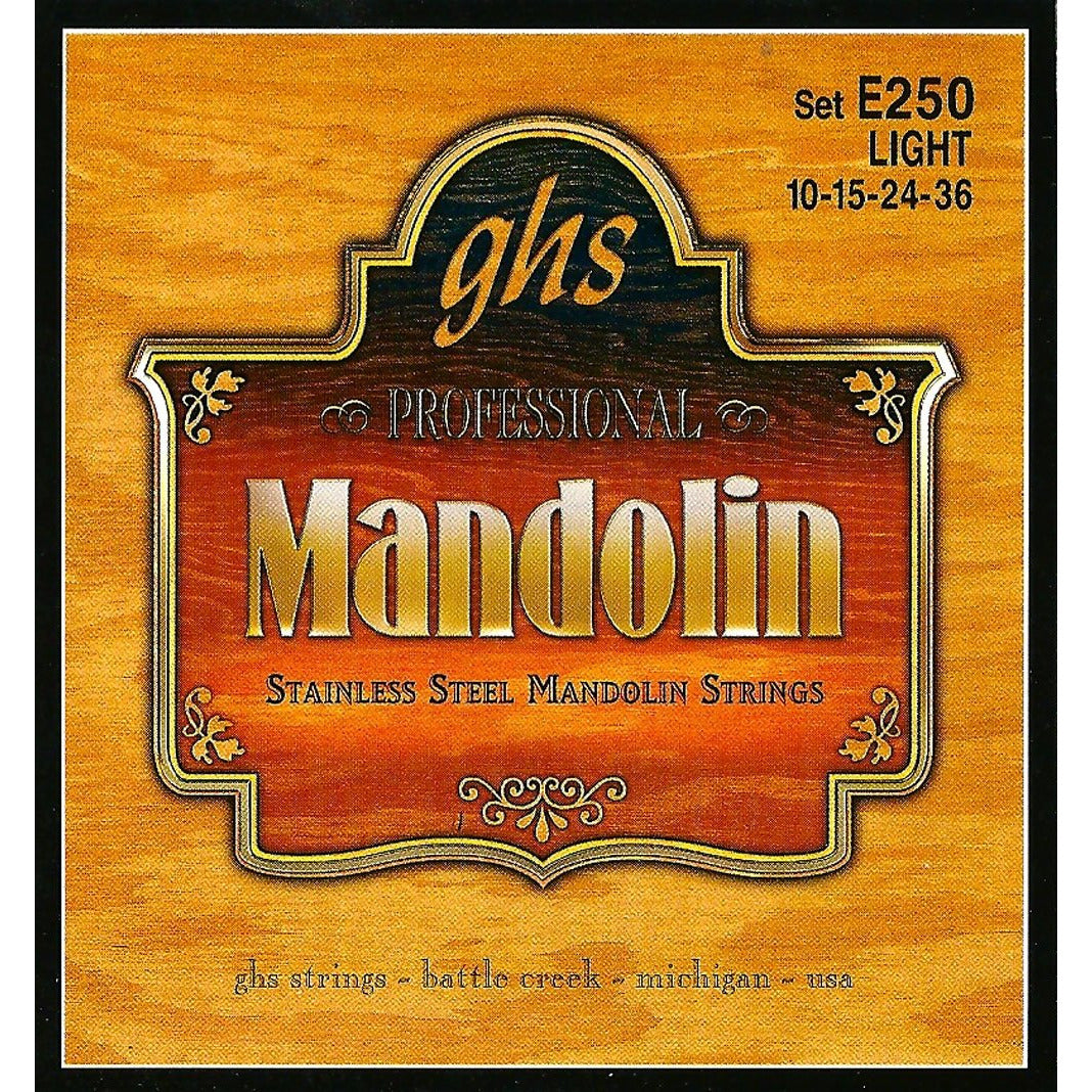 Image 3 of GHS E250 Stainless Steel Light Gauge Acoustic/Electric Mandolin Strings - SKU# E250 : Product Type Strings : Elderly Instruments
