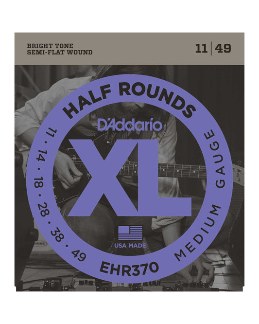 Image 1 of D'Addario EHR370 XL Half Rounds Medium Gauge Electric Guitar Strings - SKU# EHR370 : Product Type Strings : Elderly Instruments