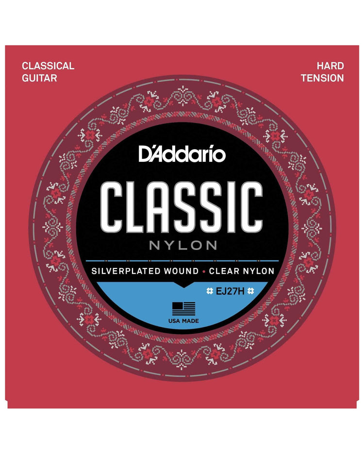 Image 1 of D'Addario EJ27H Silverplated Wound Clear Nylon Hard Tension Classical Guitar Strings - SKU# J27H : Product Type Strings : Elderly Instruments