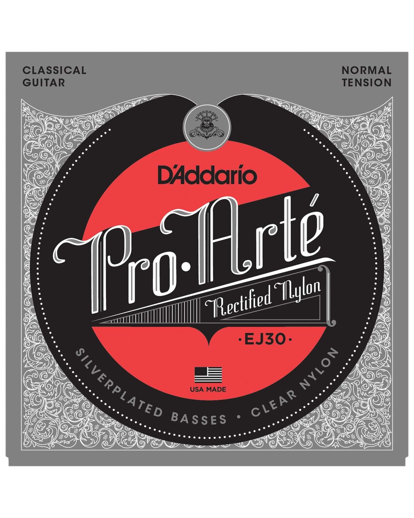 Image 1 of D'Addario EJ30 Pro-Arte Silverplated Basses Clear Nylon Normal Tension Classical Guitar Strings - SKU# EJ30 : Product Type Strings : Elderly Instruments