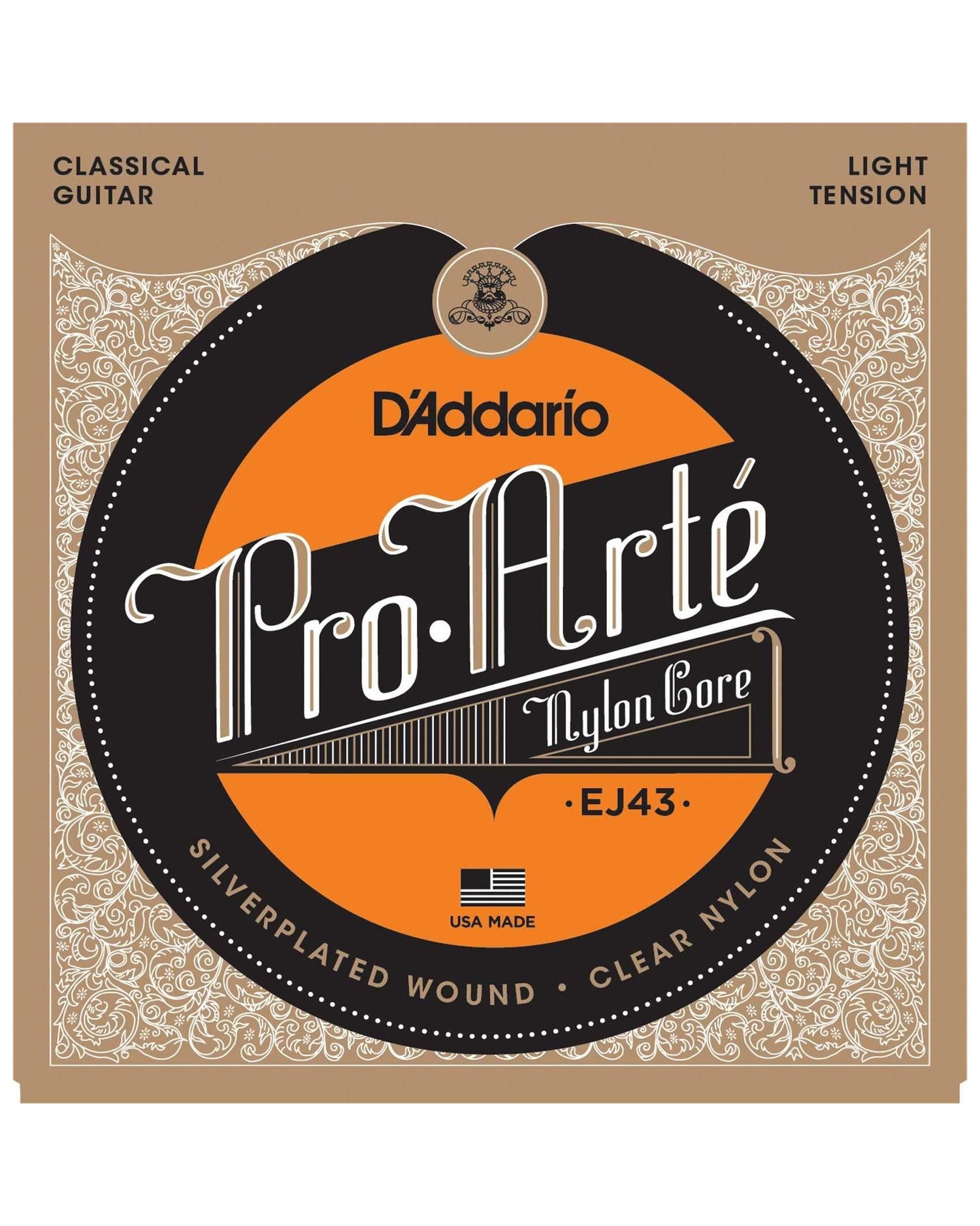 Image 1 of D'Addario EJ43 Pro-Arte Silverplated Wound Clear Nylon Light Tension Classical Guitar Strings - SKU# J43 : Product Type Strings : Elderly Instruments