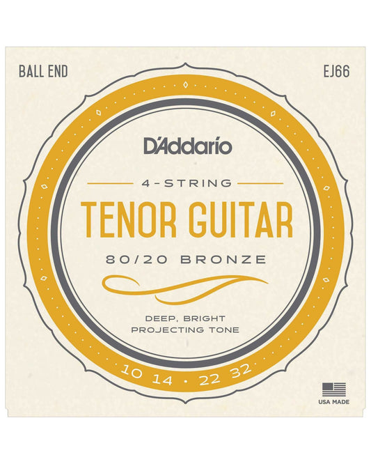 Front of D'Addario EJ66 80/20 Bronze Tenor Guitar Strings