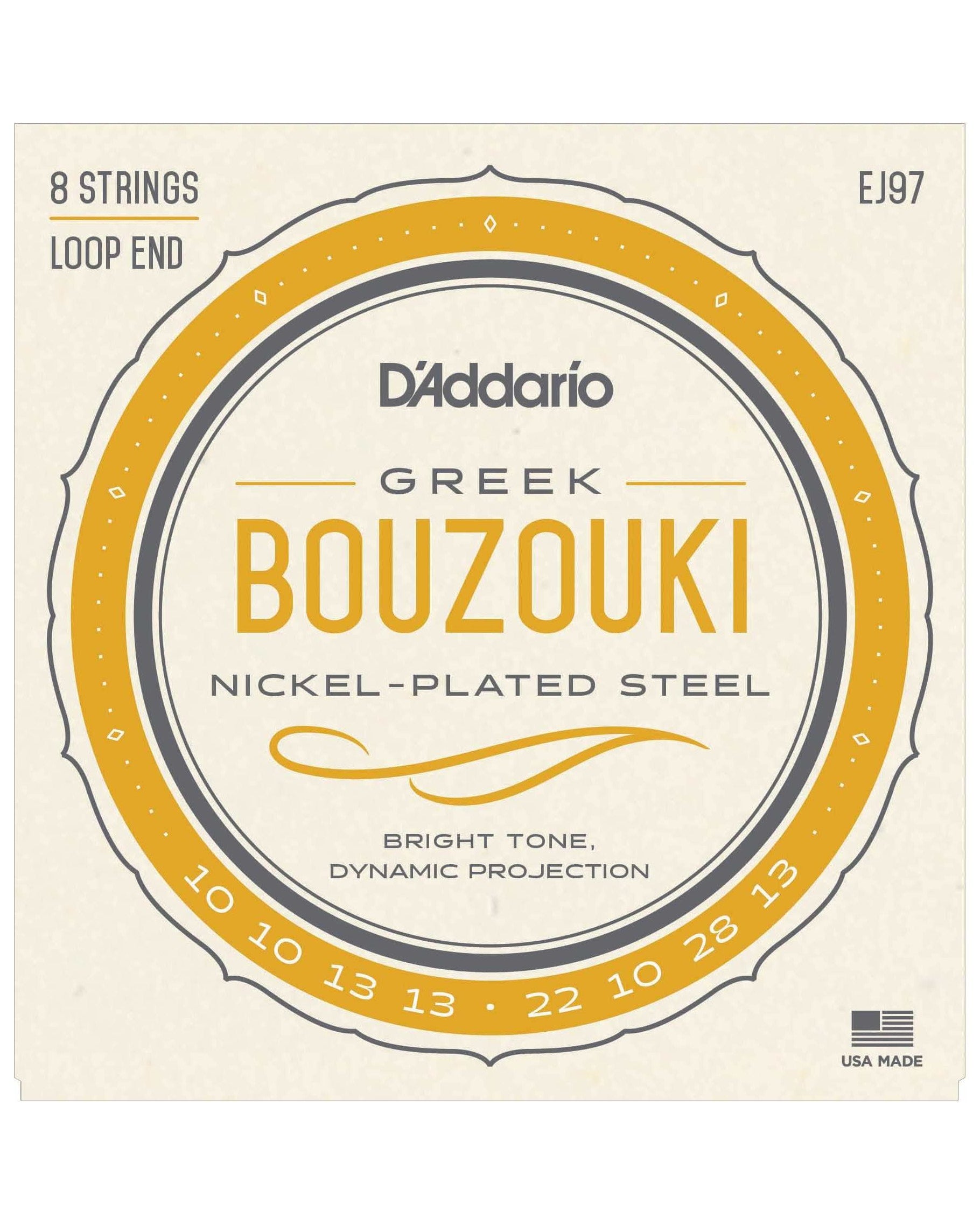 Image 1 of D'Addario EJ97 Nickel-Plated Steel 8-String Greek Bouzouki Strings - SKU# J97 : Product Type Strings : Elderly Instruments