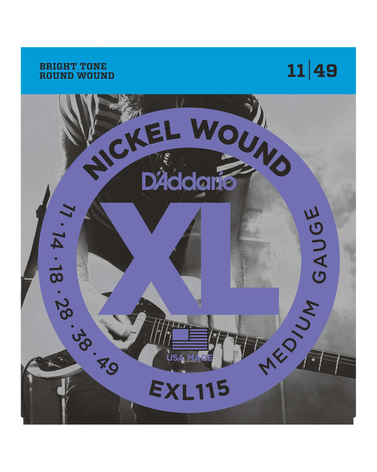 Image 1 of D'Addario EXL115 XL Nickel Round Wound Medium Gauge Electric Guitar Strings - SKU# EXL115 : Product Type Strings : Elderly Instruments