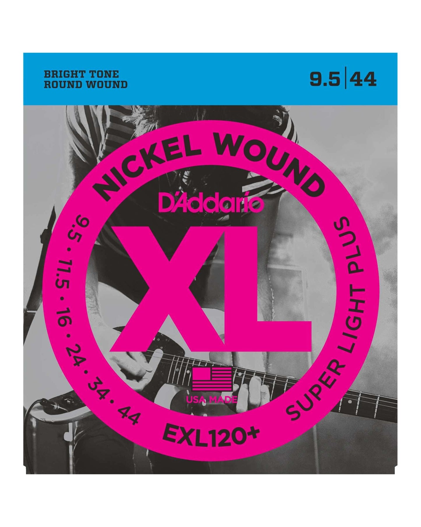 Image 1 of D'Addario EXL120+ XL Nickel Round Wound Super Light Plus Gauge Electric Guitar Strings - SKU# EXL120P : Product Type Strings : Elderly Instruments