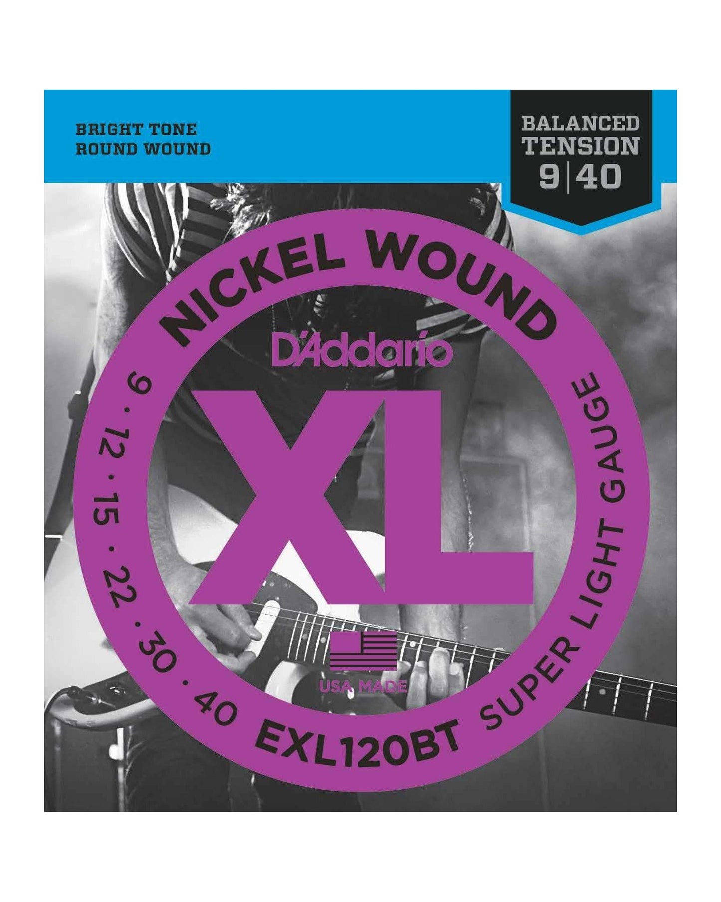 Image 1 of D'Addario EXL120BT XL Nickel Round Wound Balanced Tension Super Light Gauge Electric Guitar Strings - SKU# EXL120BT : Product Type Strings : Elderly Instruments