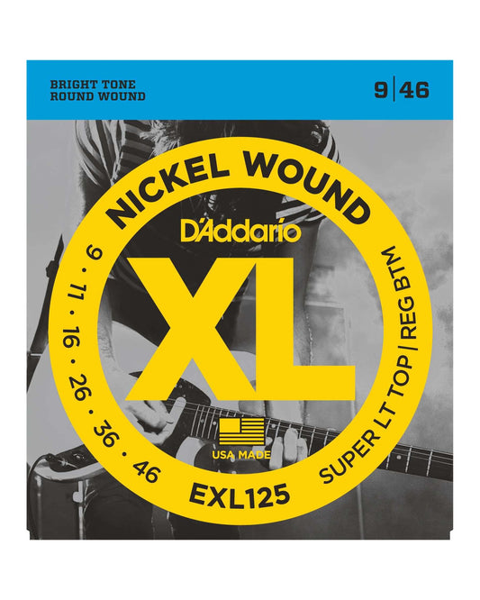 Image 1 of D'Addario EXL125 XL Nickel Round Wound Super Light Top / Regular Bottom Electric Guitar Strings - SKU# EXL125 : Product Type Strings : Elderly Instruments