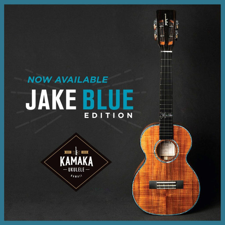 Image 3 of Kamaka Jake Blue Edition HF-3 D4I Tenor Ukulele & Case - SKU# HF3-D4I : Product Type Tenor Ukuleles : Elderly Instruments