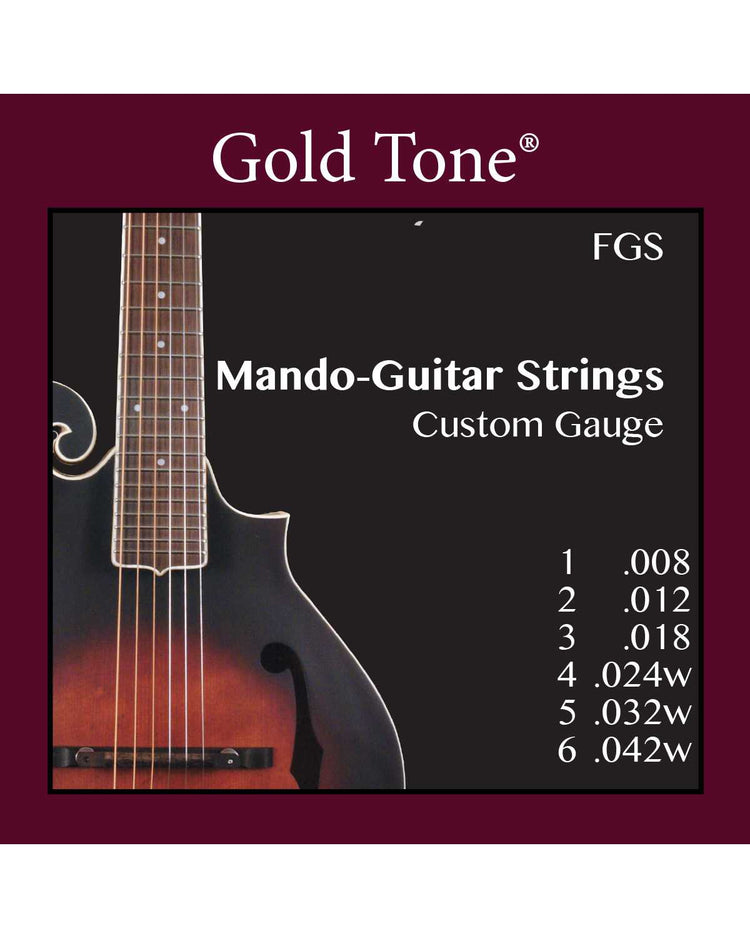 Front of Gold Tone FGS String Set, for F-6 & A-6 Manditar