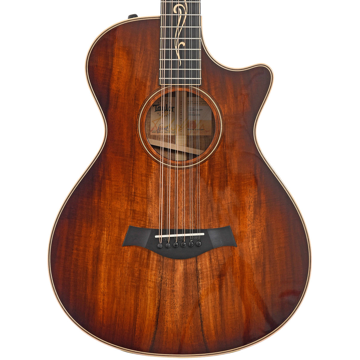 Front of Taylor K62ce Limited Edition 12-String