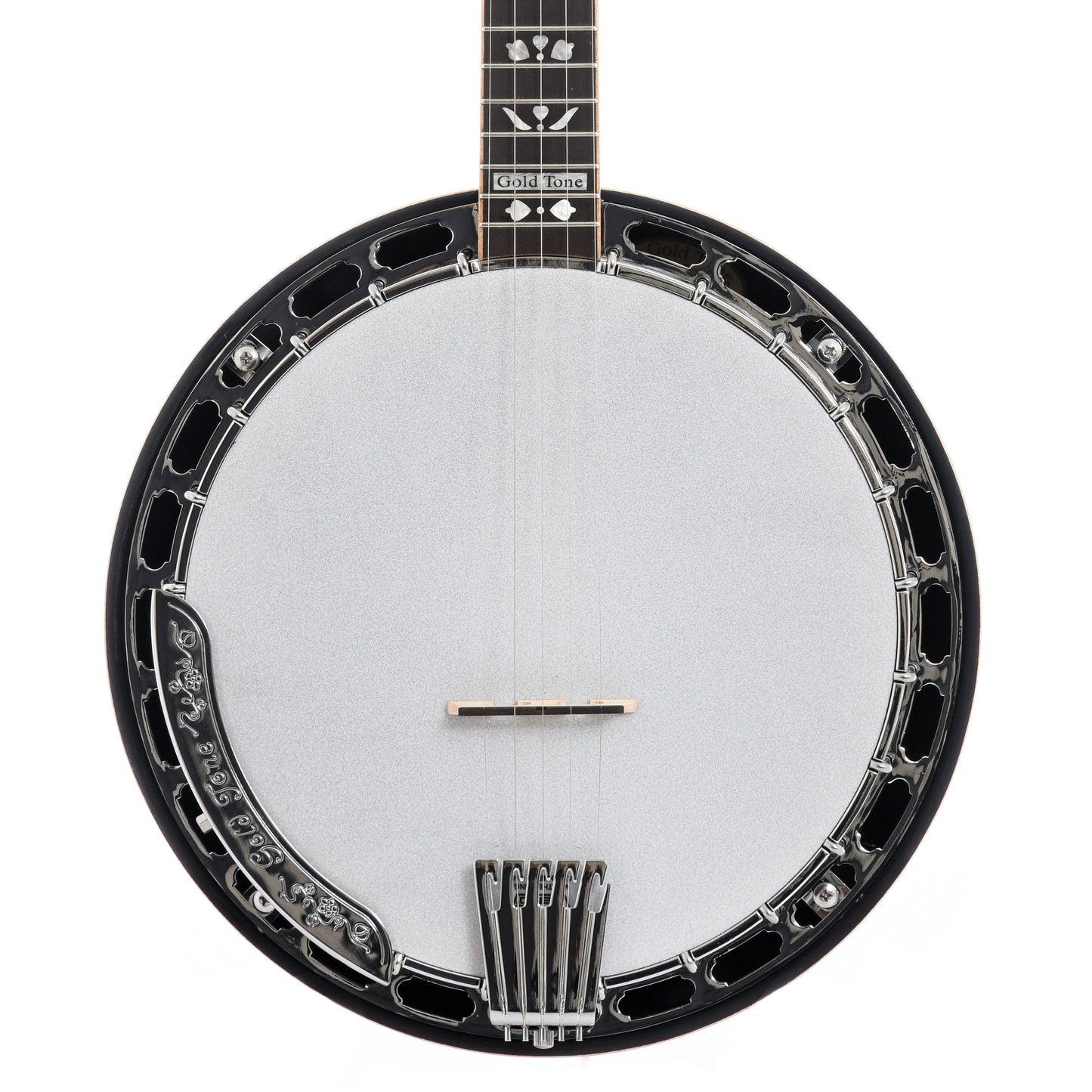 Close Up Front of Gold Tone OB-250LW Banjo