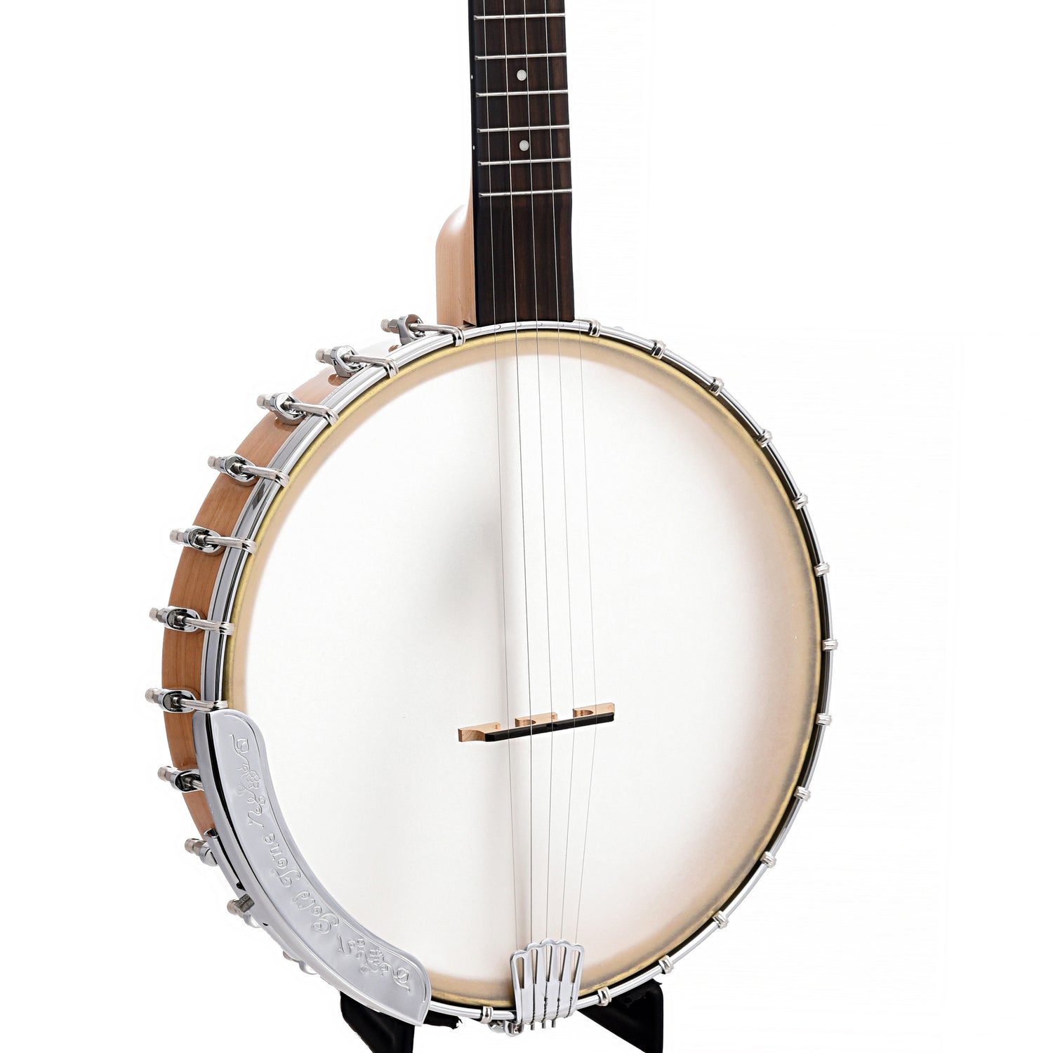 Front and Side of Gold Tone CC-Carlin 12" Openback Banjo 