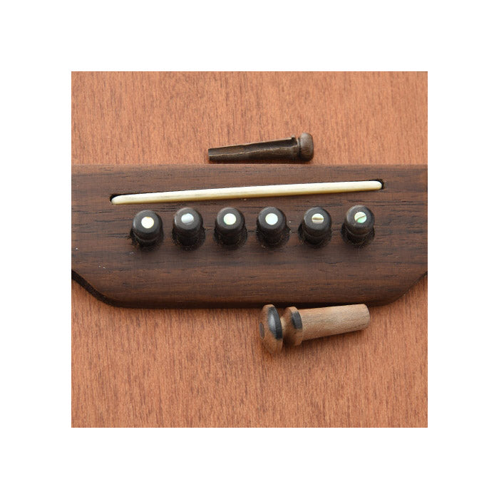 Image 3 of Martin Bridge Pin Set, Ebony with Abalone Dot - SKU# GA50MPS : Product Type Accessories & Parts : Elderly Instruments